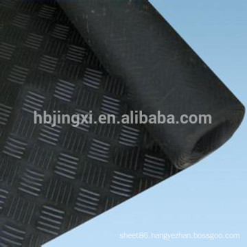 checker rubber sheet rubber flooring for bus